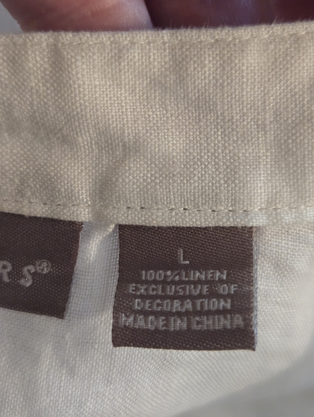 Kim Rogers White Sleeveless Embroidered Linen Button-Up Blouse Sz L - Picture 8 of 11